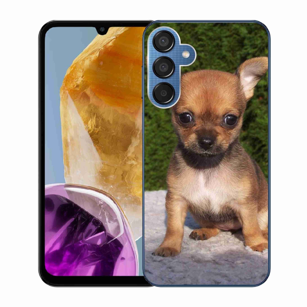 Gelový obal mmCase na Samsung Galaxy M15 5G - čivava 3
