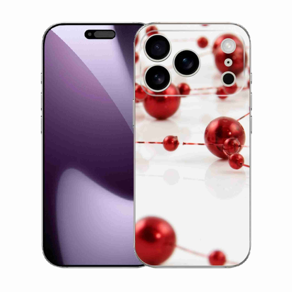 Gelový kryt mmCase na iPhone 17 Pro - vánoční řetěz