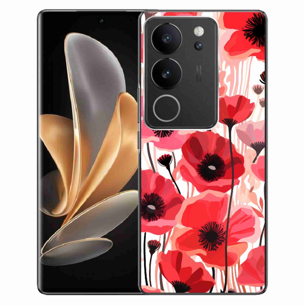 Gelový kryt mmCase na Vivo V29 5G - vlčí mák 1