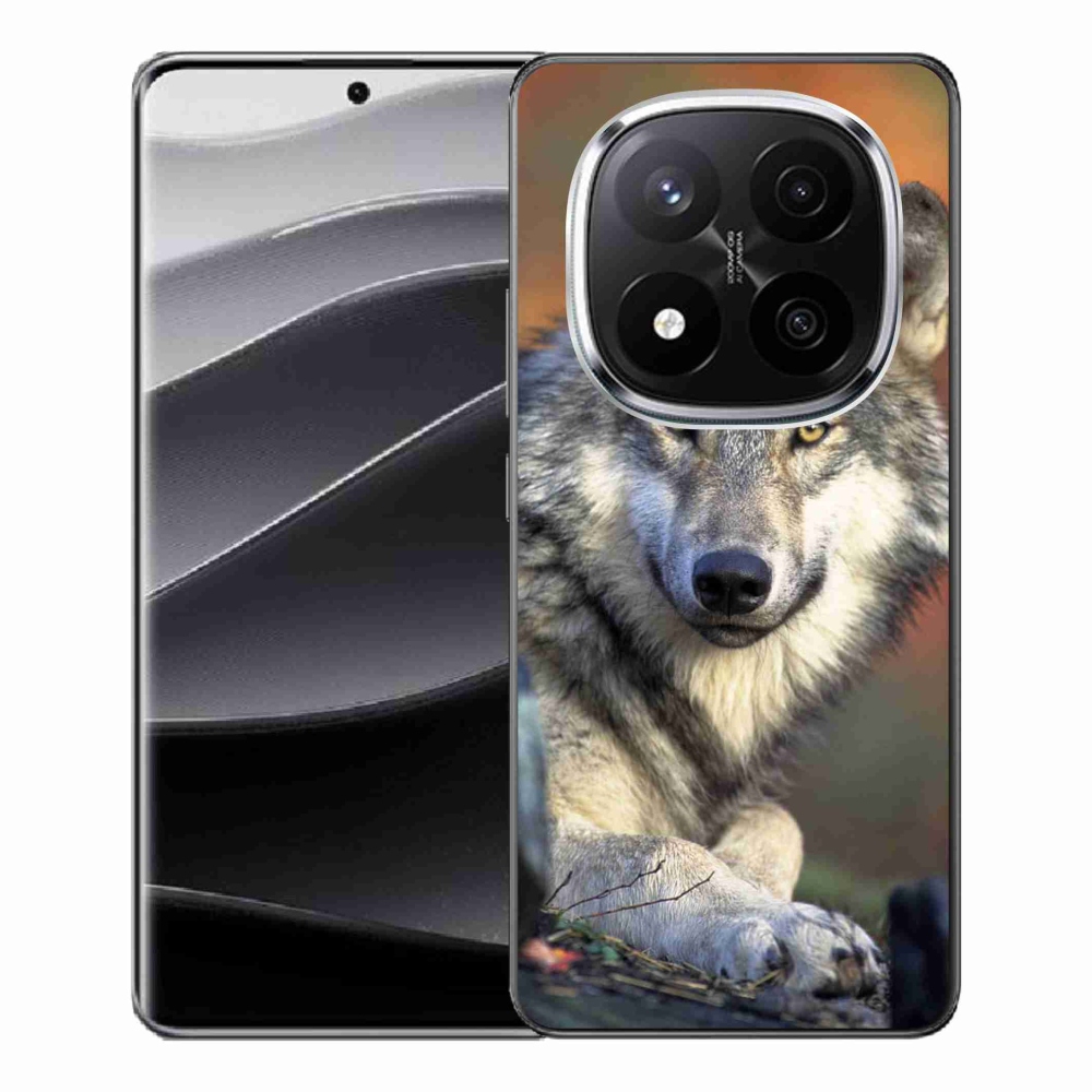 Gelový kryt mmCase na Xiaomi Redmi Note 14 Pro+ 5G - vlk