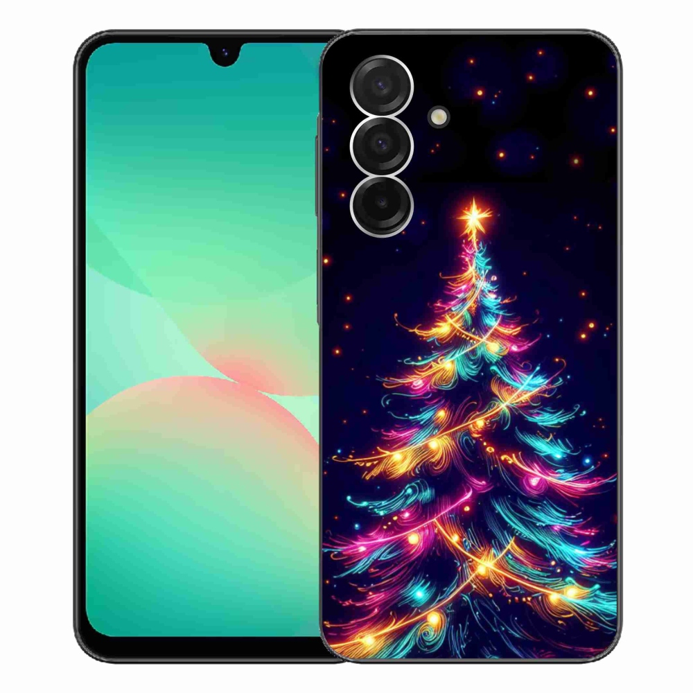 Gelový kryt mmCase na Samsung Galaxy A26 5G - neonový vánoční stromek