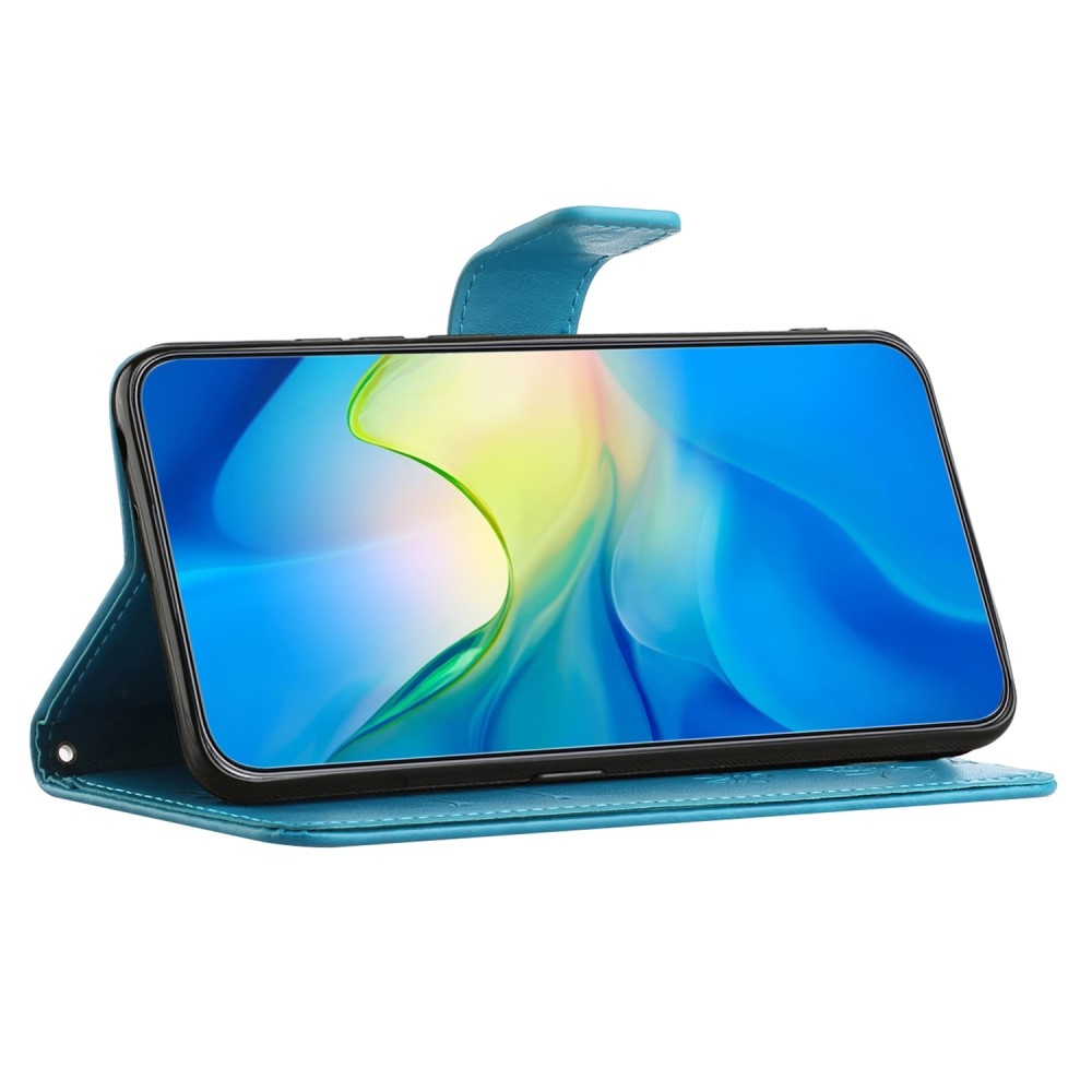 Flower knížkové pouzdro na Samsung Galaxy Xcover 7 - modré