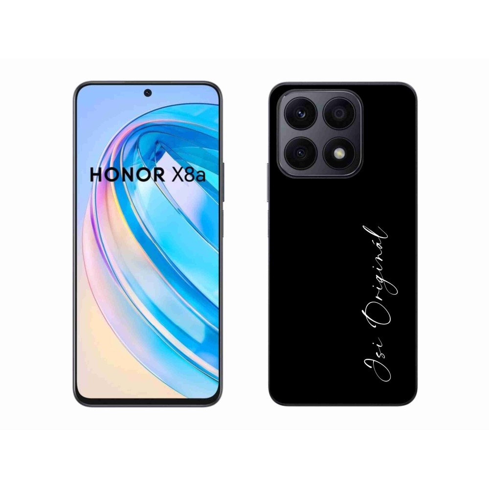 Gelový kryt mmCase na Honor X8a - jsi originál černé pozadí