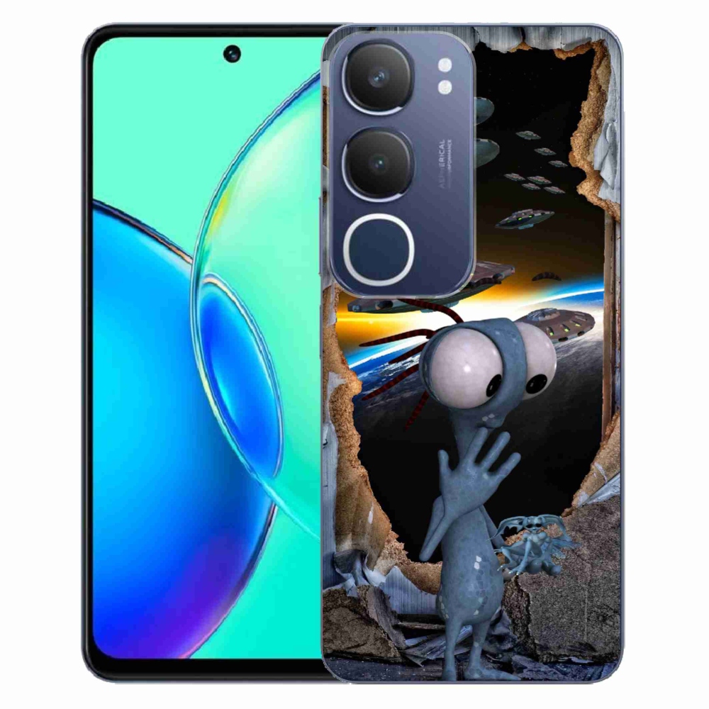 Gelový kryt mmCase na Vivo Y19s - mimozemšťan