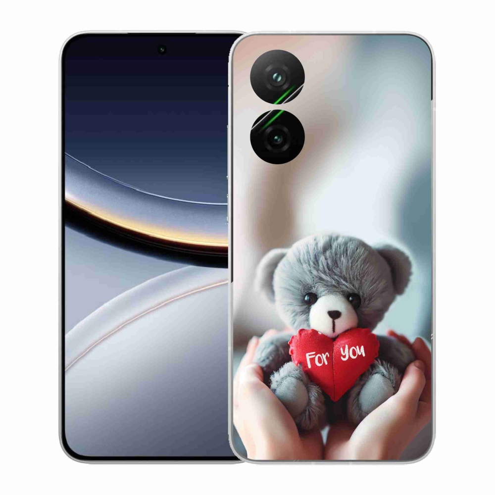 Gelový kryt mmCase na Xiaomi Poco F7 5G - medvídek pro zamilované