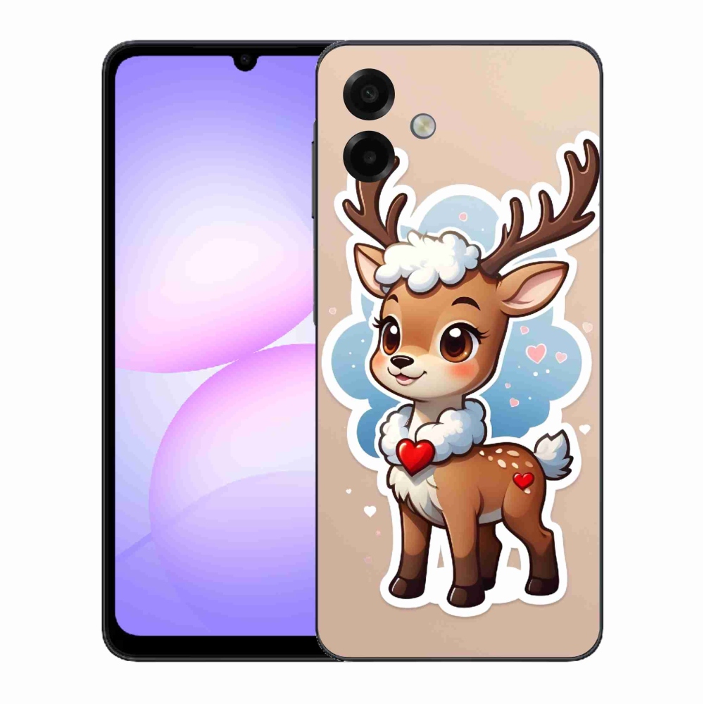 Gelový kryt mmCase na Samsung Galaxy A07 4G - kreslený sob
