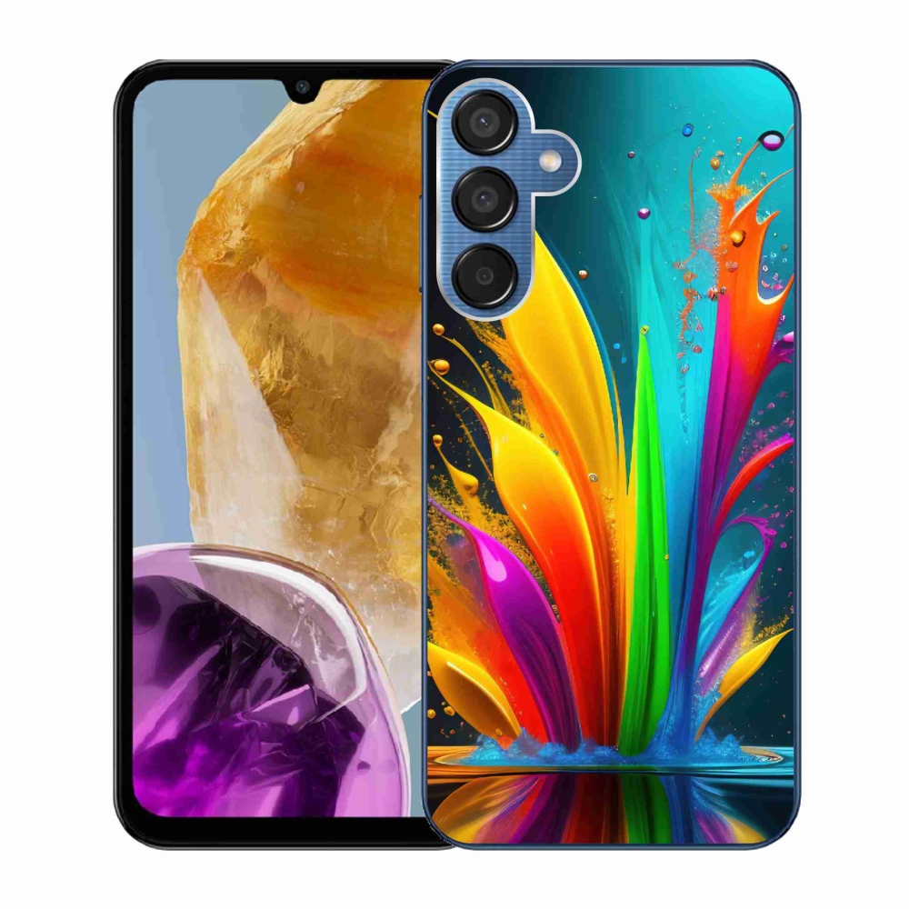 Gelový kryt mmCase na Samsung Galaxy M15 5G - abstraktní motiv 1