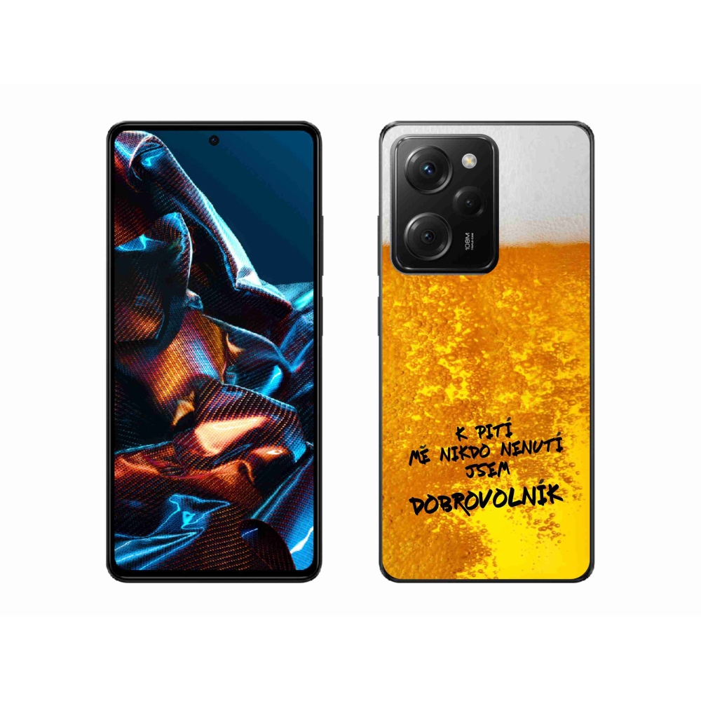 Gelový kryt mmCase na Xiaomi Poco X5 Pro 5G - pivní motiv 4