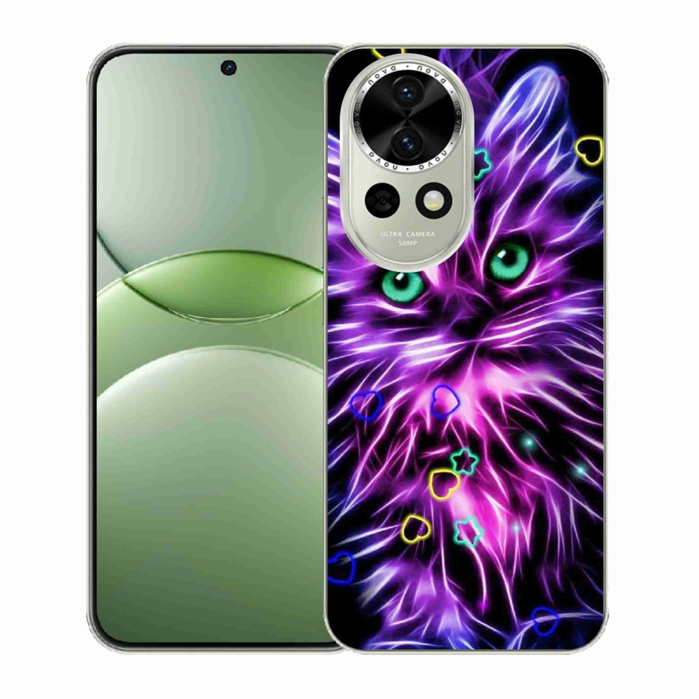 Gelový kryt mmCase na Huawei Nova 13 5G - abstraktní kočka