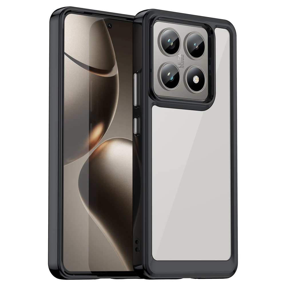 Gelový obal s pevnými zády na Xiaomi 14T/14T Pro - černý