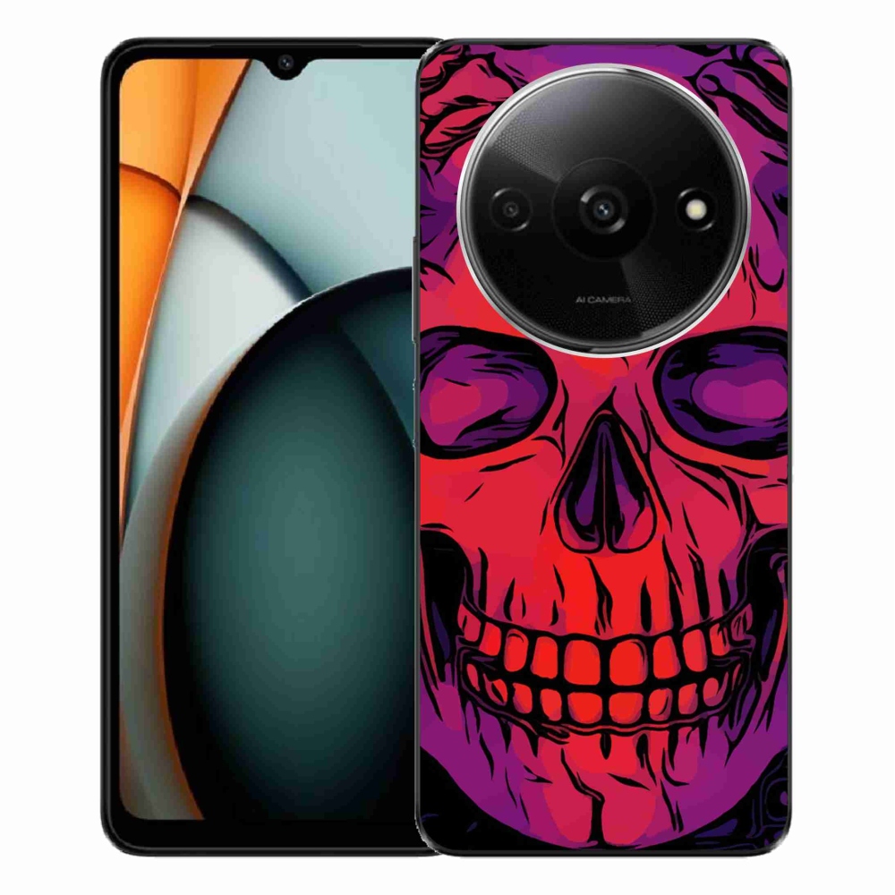 Gelový obal mmCase na Xiaomi Redmi A3 - lebka
