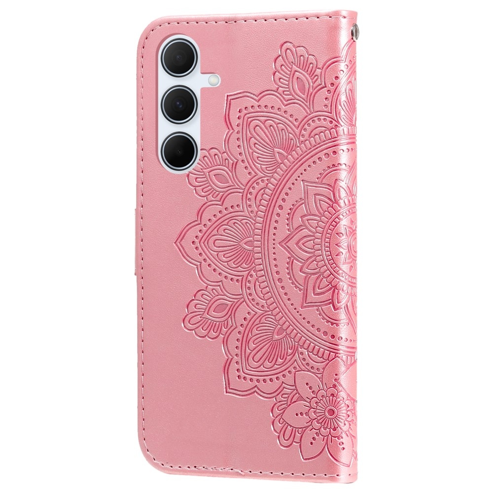 Mandala knížkové pouzdro na Samsung Galaxy A36 5G/A56 5G - růžové