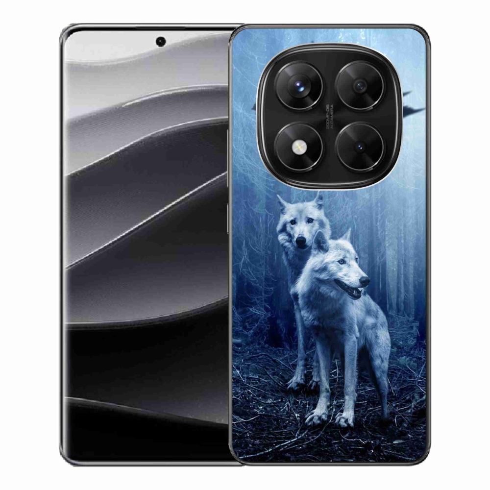 Gelový kryt mmCase na Xiaomi Redmi Note 14 Pro 5G/Poco X7 5G - vlci v lese