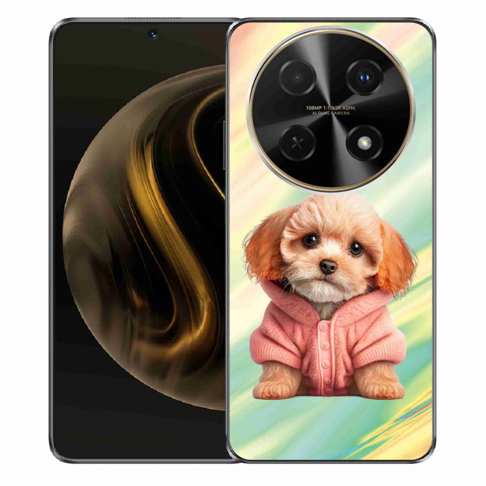 Gelový kryt mmCase na Huawei Nova 12i - štěně ve svetru