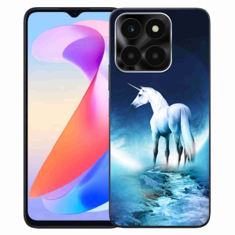 Gelový kryt mmCase na Honor X6a - bílý jednorožec