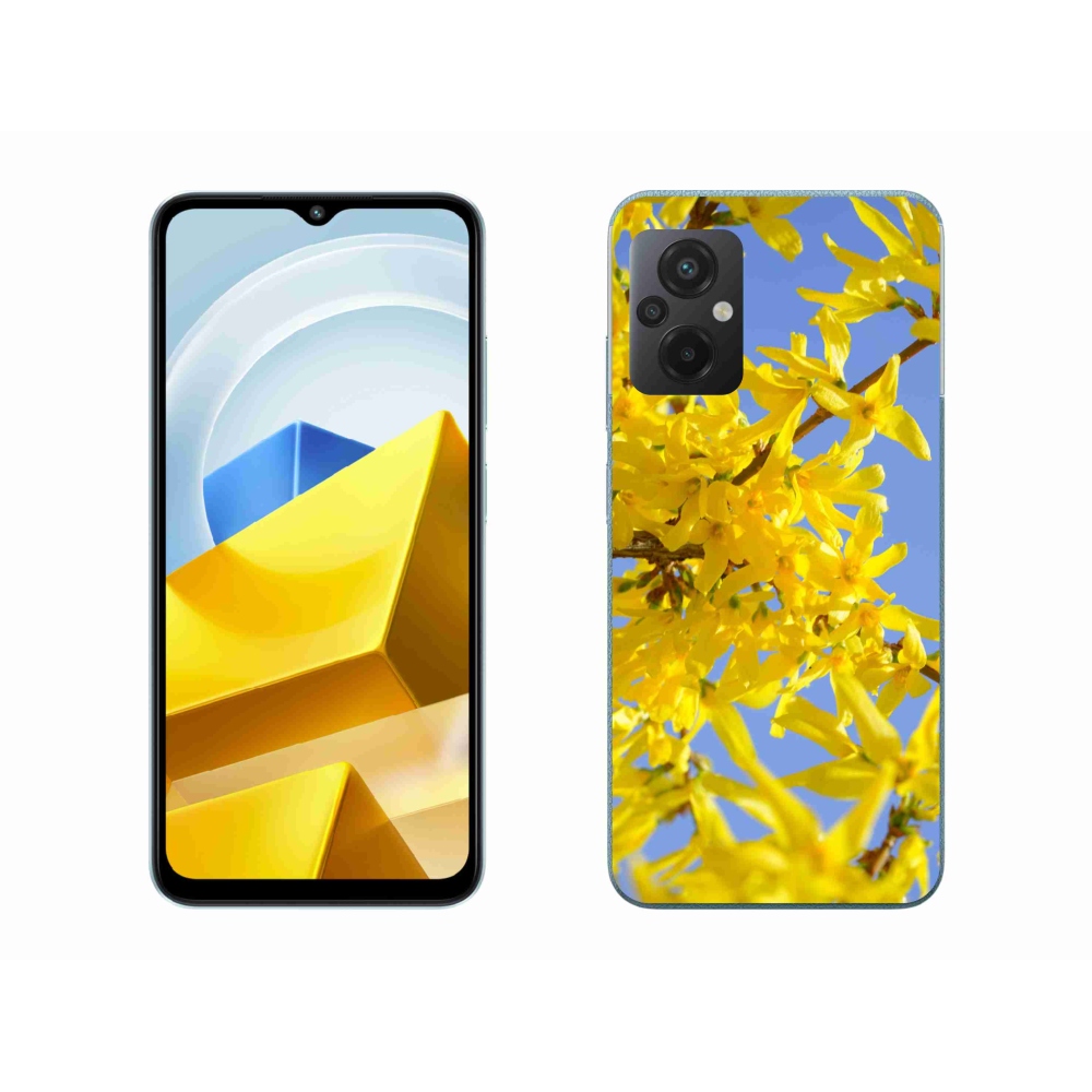 Gelový kryt mmCase na Xiaomi Poco M5 4G - žluté květy