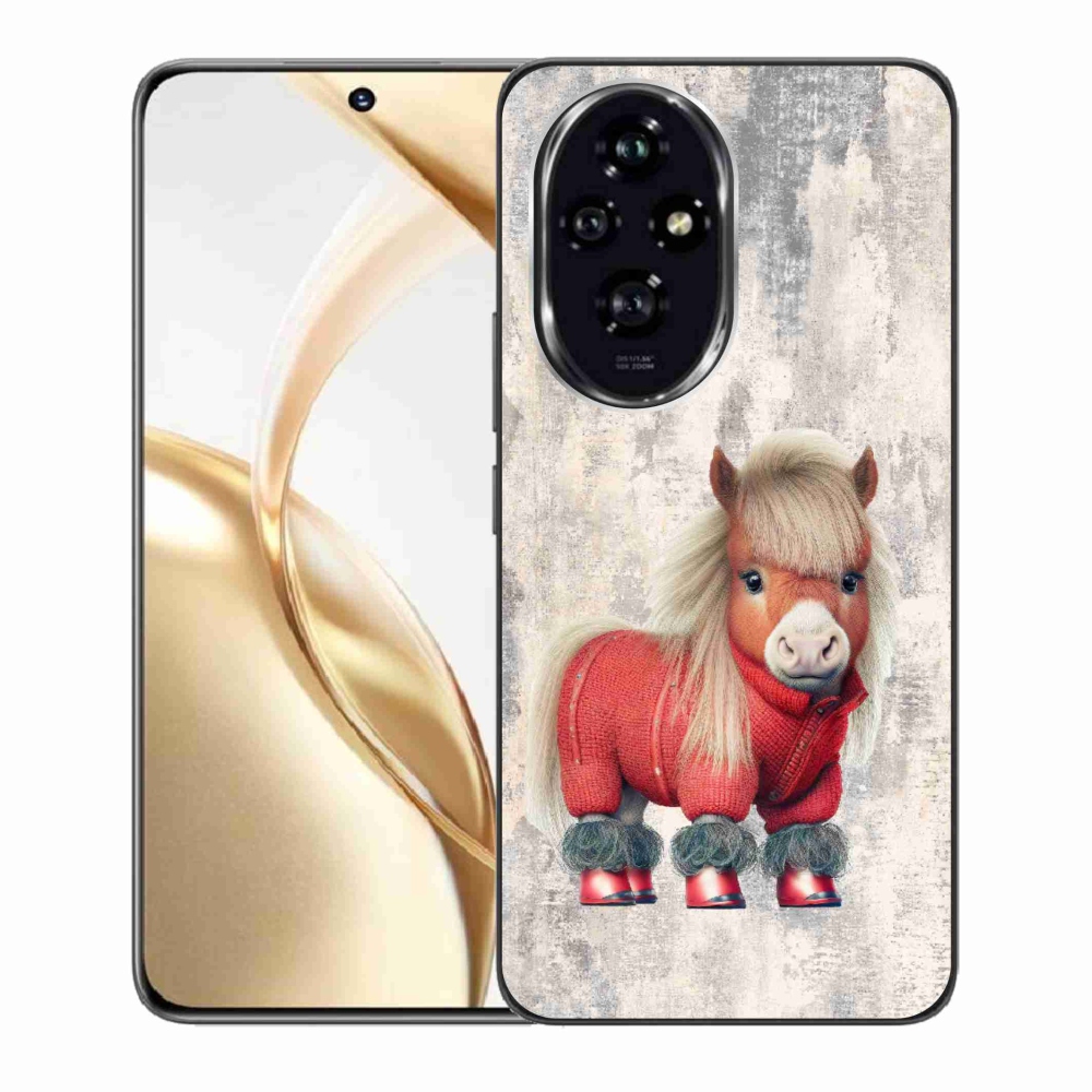Gelový kryt mmCase na Honor 200 5G - poník ve svetru
