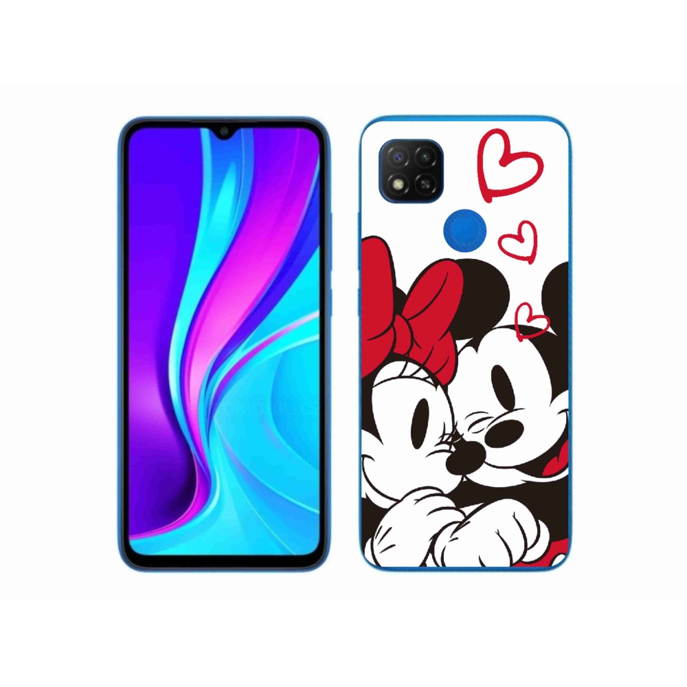 Gelový kryt mmCase na Xiaomi Redmi 9C - minnie a mickey