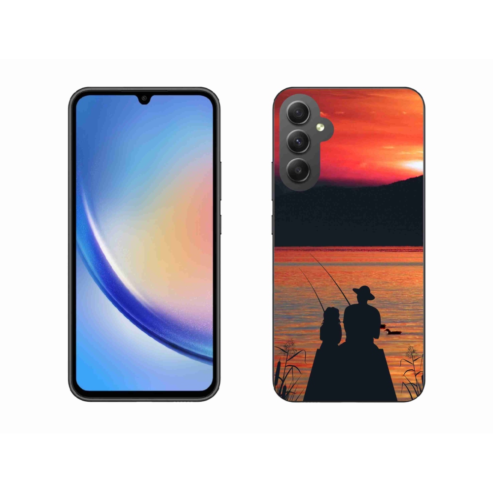 Gelový kryt mmCase na Samsung Galaxy A34 5G - rybaření 3