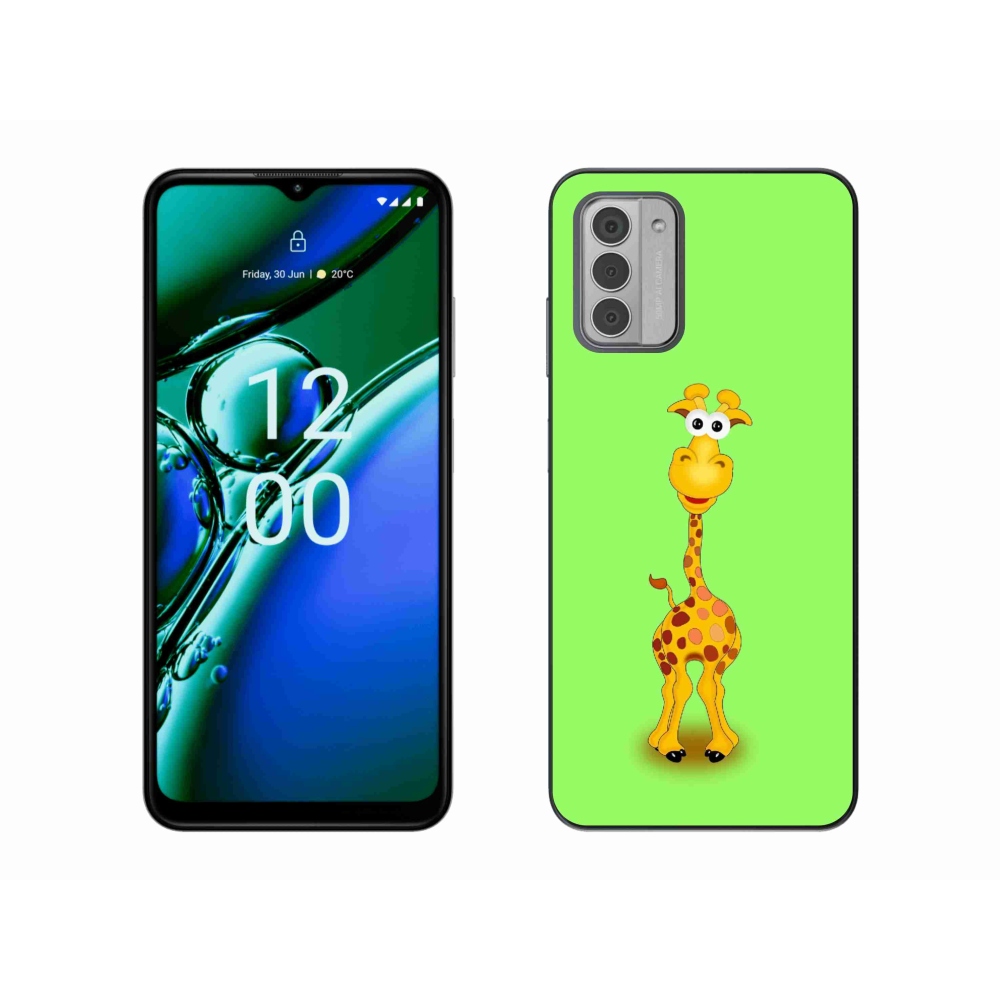 Gelový kryt mmCase na Nokia G42 - kreslená žirafa