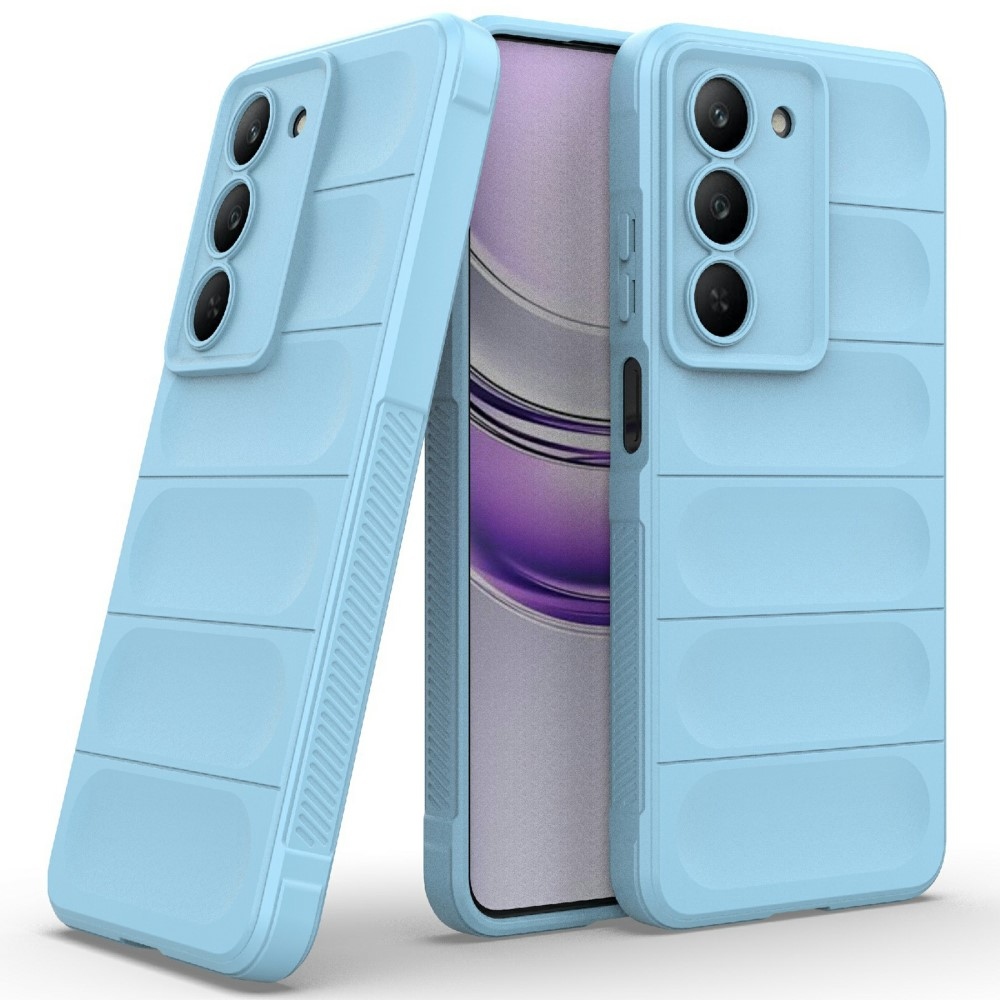 Rugg odolný gelový obal na Realme 14x 5G - světlemodrý