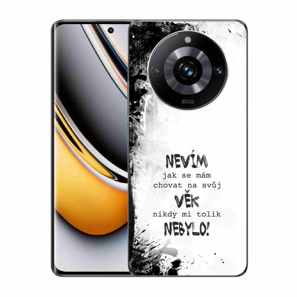 Gelový kryt mmCase na Realme 11 Pro/11 Pro+ - vtipný text 14 bílé pozadí