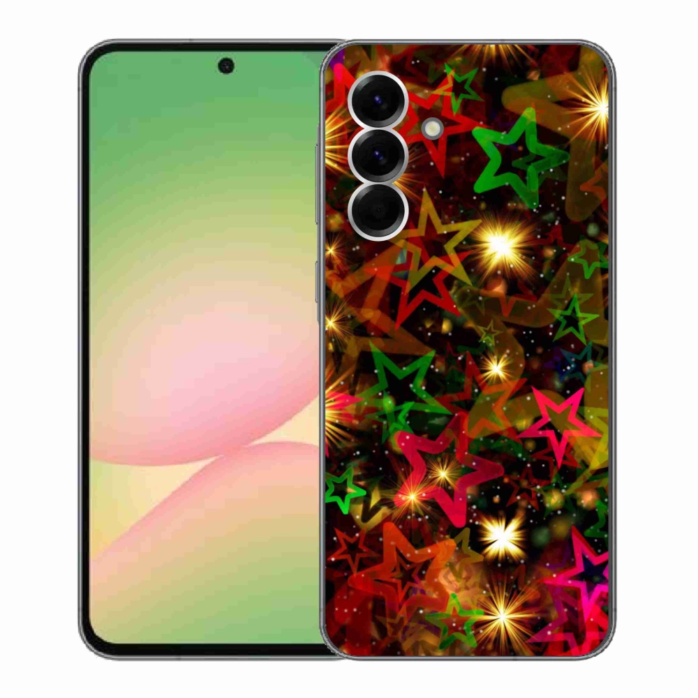 Gelový kryt mmCase na Samsung Galaxy A56 5G - barevné hvězdičky