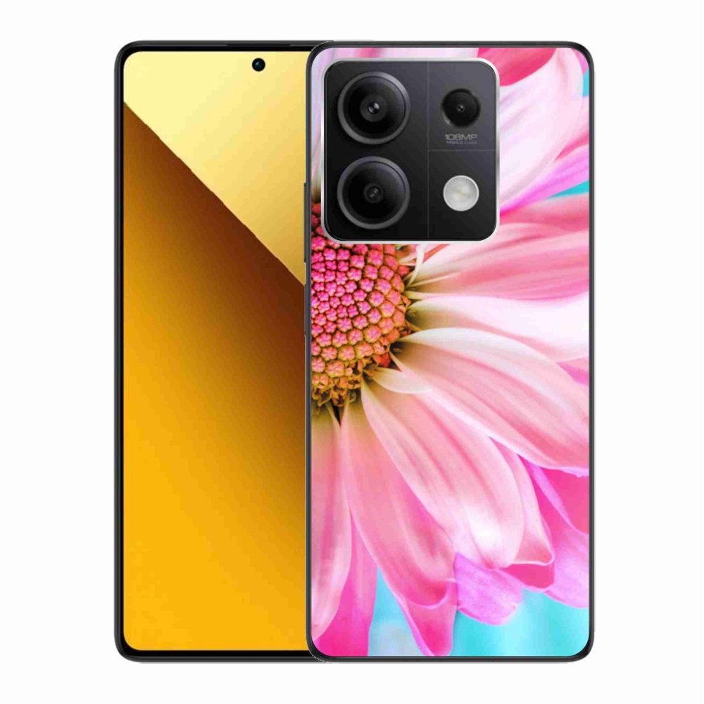 Gelový kryt mmCase na Xiaomi Redmi Note 13 5G - růžová květina