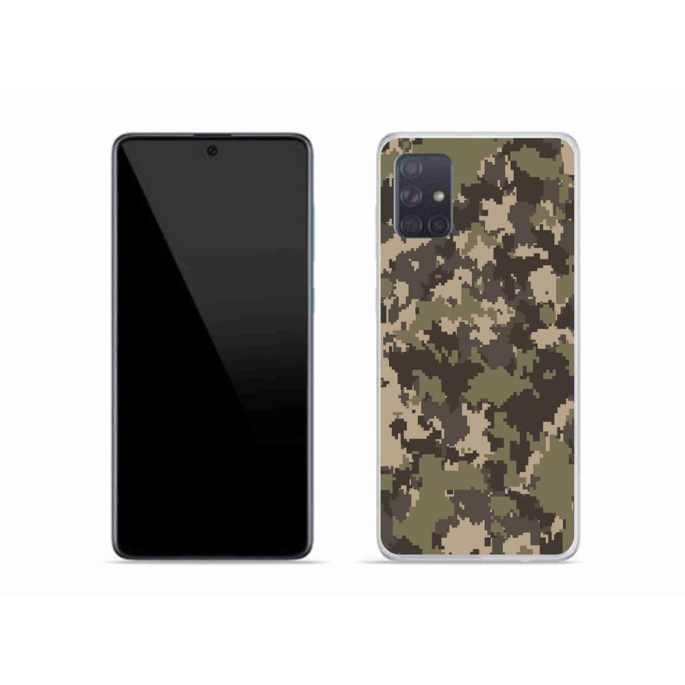 Gelový kryt mmCase na Samsung Galaxy A51 - maskáčový vzor 12
