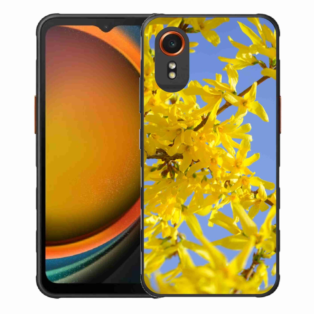 Gelový kryt mmCase na Samsung Galaxy Xcover 7 - žluté květy
