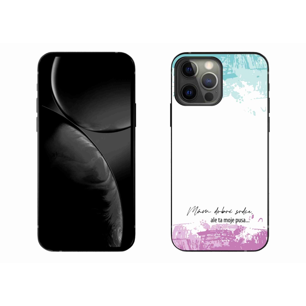 Gelový kryt mmCase na iPhone 13 Pro Max 6.7 - vtipný text 3 bílé pozadí