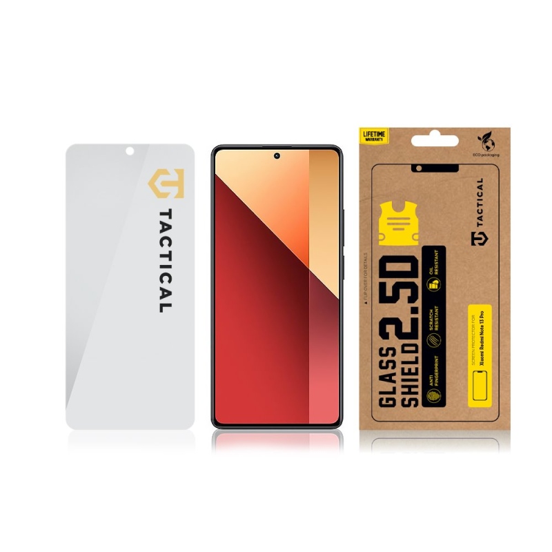 Tactical Glass Shield 2.5D sklo pro Xiaomi Redmi Note 13 Pro 4G/5G / Poco X6 5G Clear