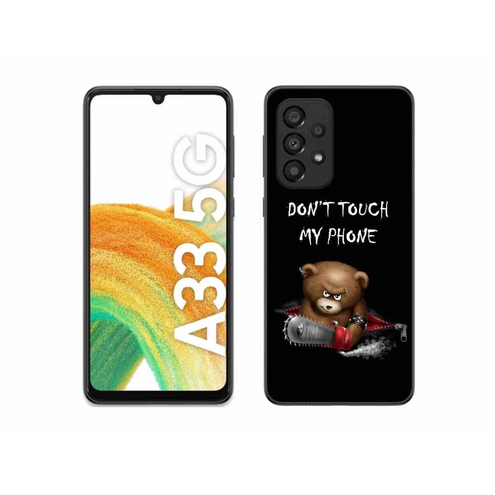 Gelový kryt mmCase na Samsung Galaxy A33 5G - nesahej na telefon