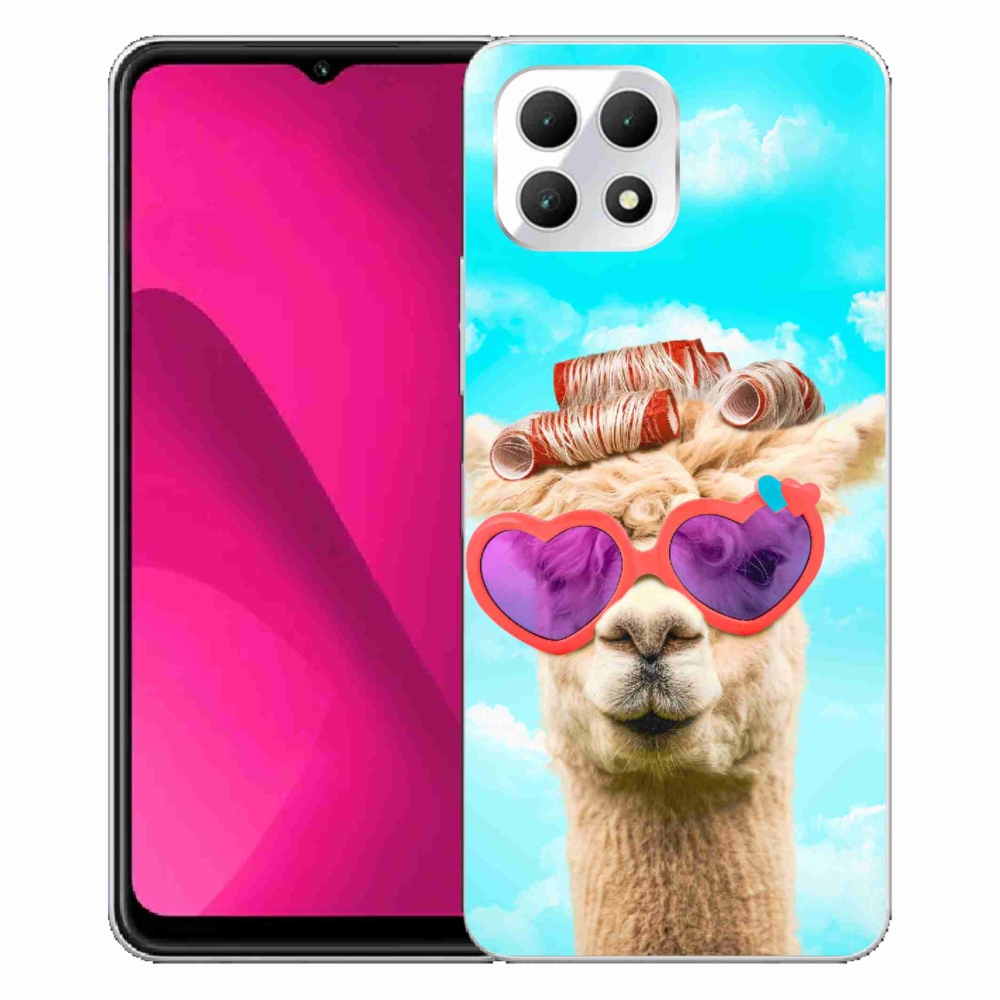 Gelový kryt mmCase na T-Mobile T Phone 2 - lama s brýlemi