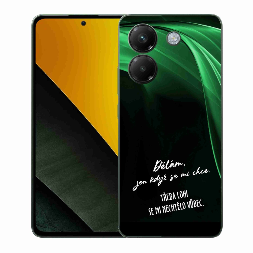 Gelový kryt mmCase na Xiaomi Poco M7 Pro 5G - vtipný text 12 černé pozadí