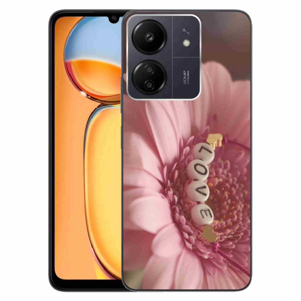 Gelový kryt mmCase na Xiaomi Poco C65/Redmi 13C - přívěsek love