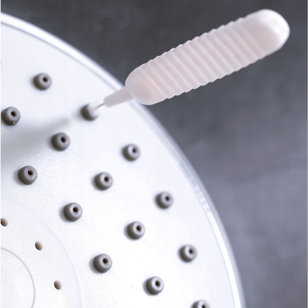 Sada čisticích kartáčků na telefon/sprchové hlavice (10ks) - bílé