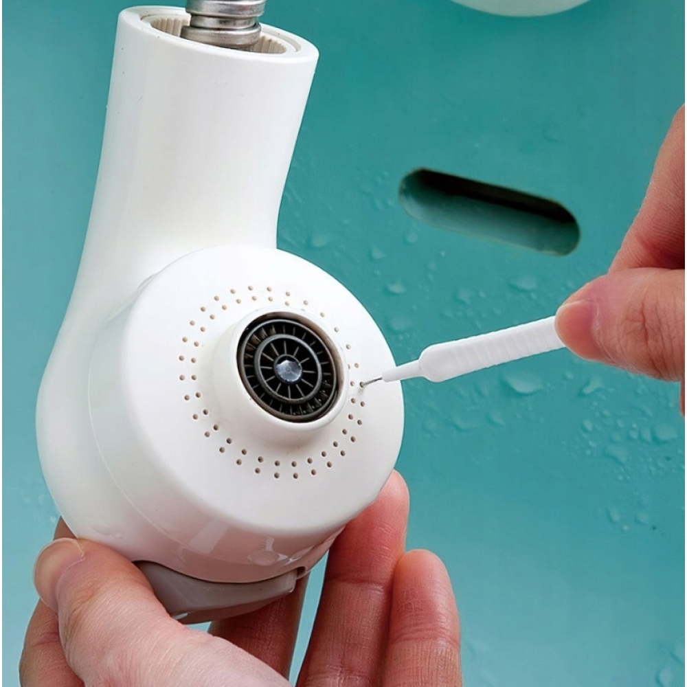 Sada čisticích kartáčků na telefon/sprchové hlavice (10ks) - bílé