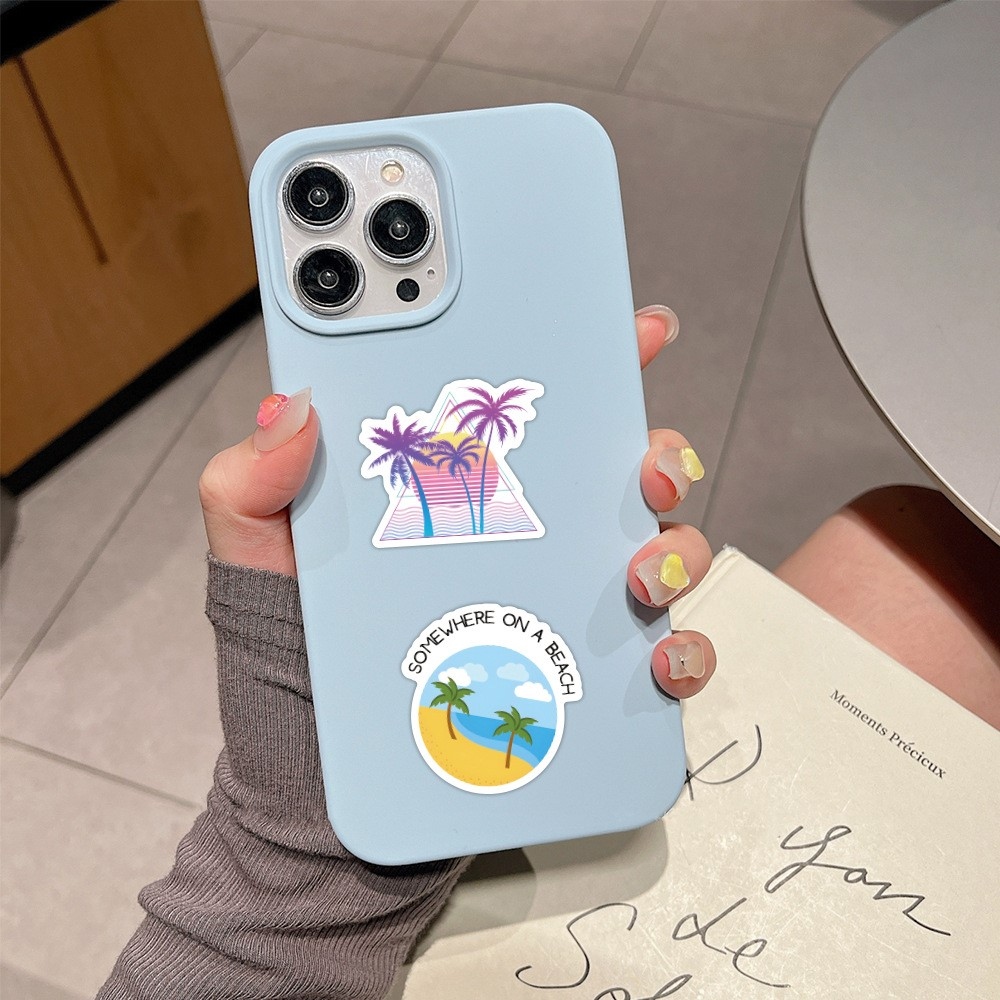 Sada letních samolepek (120 ks) - plážové motivy