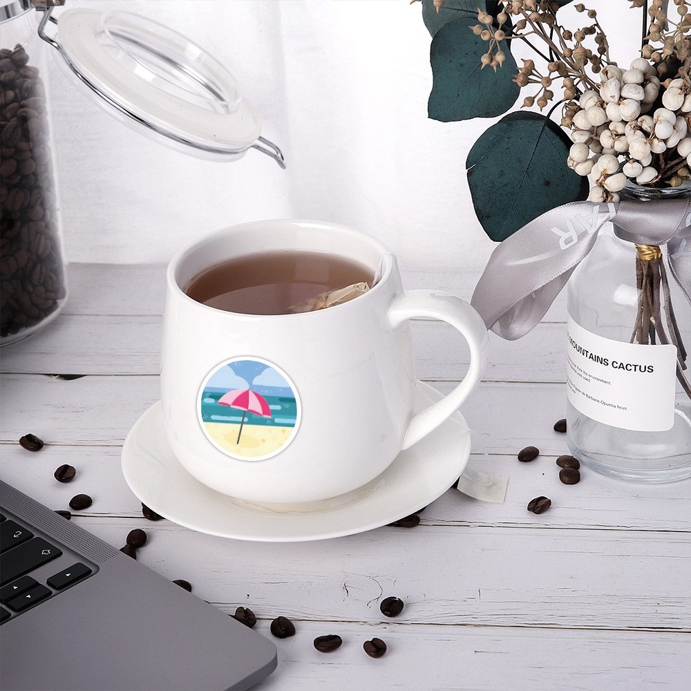 Sada letních samolepek (120 ks) - plážové motivy