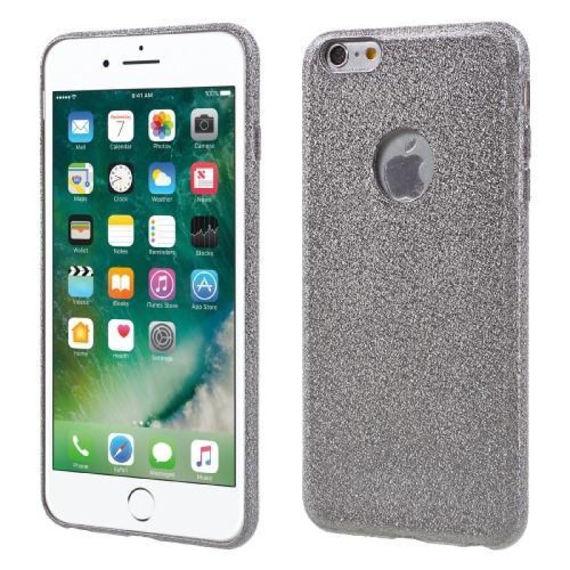 Sand gelový obal na iPhone 6 Plus a 6s Plus - šedý