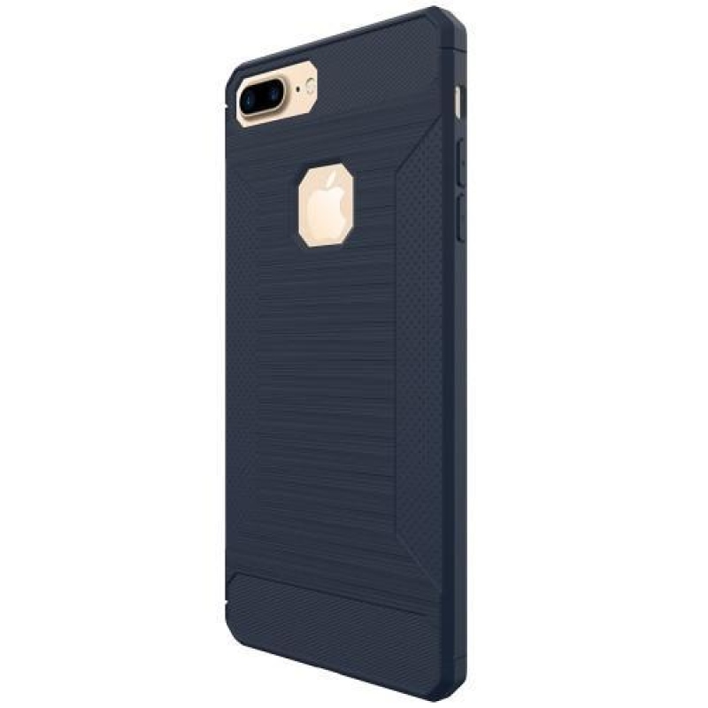 Sand matný gelový obal na iPhone 8 Plus a 7 Plus - tmavěmodrý