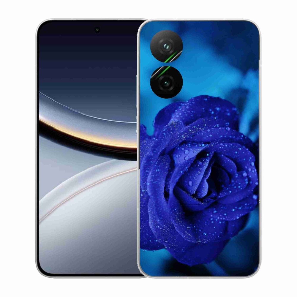 Gelový kryt mmCase na Xiaomi Poco F7 5G - modrá růže