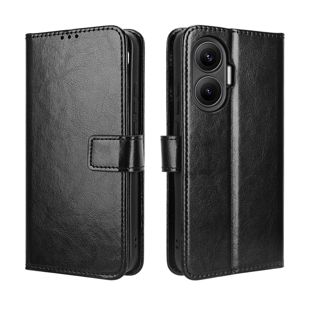 Crazy knížkové pouzdro na Xiaomi Poco F7 5G - černé
