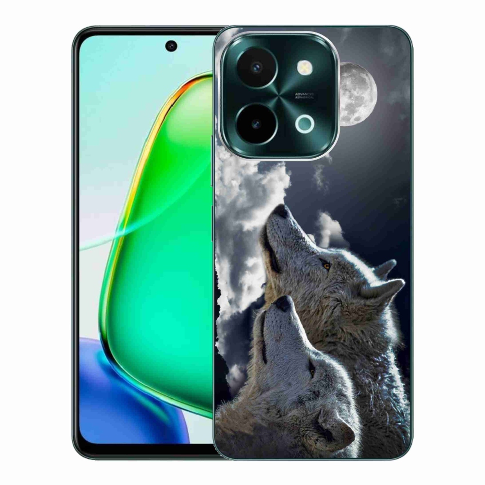 Gelový kryt mmCase na Vivo Y28 - vlci