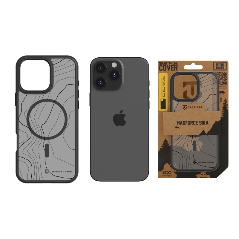 Tactical MagForce Hyperstealth Sika Kryt pro iPhone 16 Pro Max Asphalt