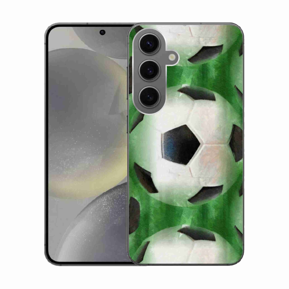 Gelový kryt mmCase na Samsung Galaxy S24 - fotbalový míč