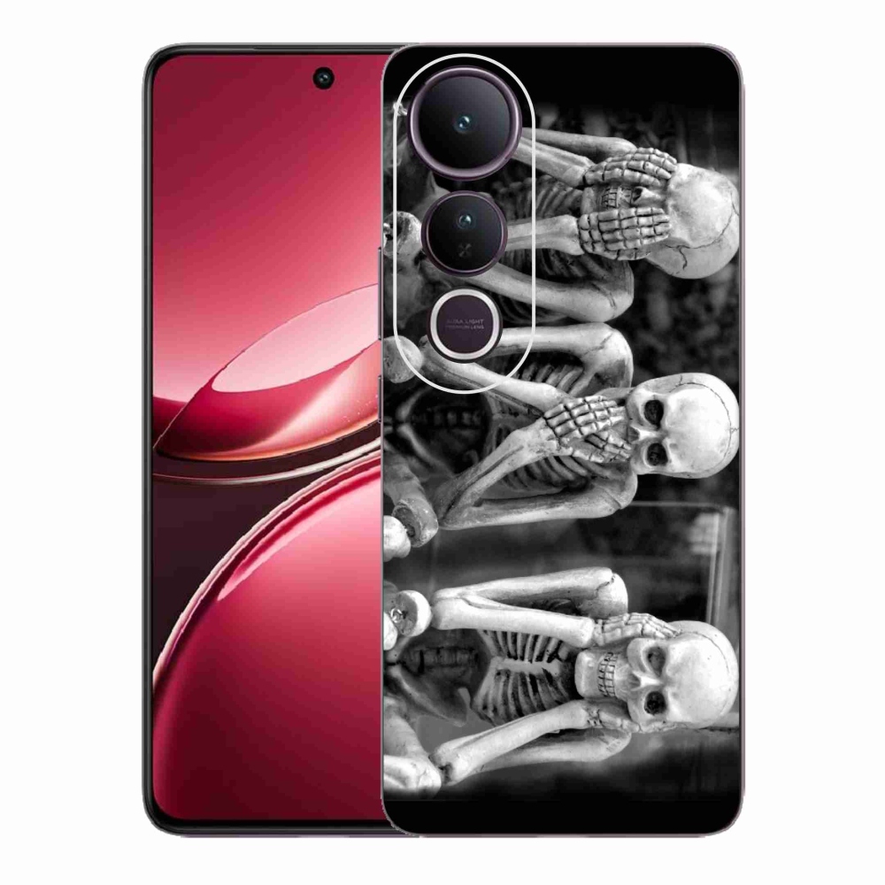 Gelový kryt mmCase na Vivo V50 Lite 4G/5G - kostlivci