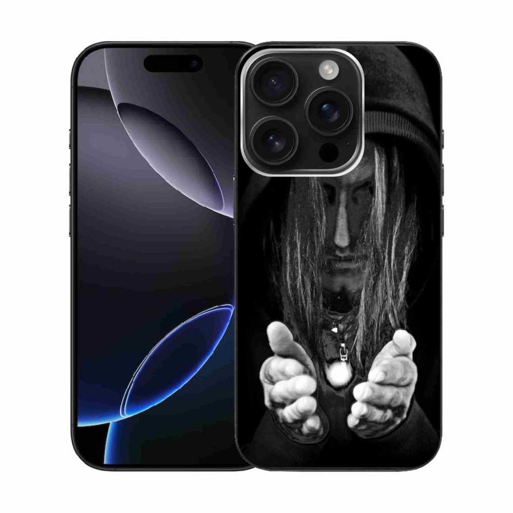Gelový kryt mmCase na iPhone 16 Pro - tajemná osoba