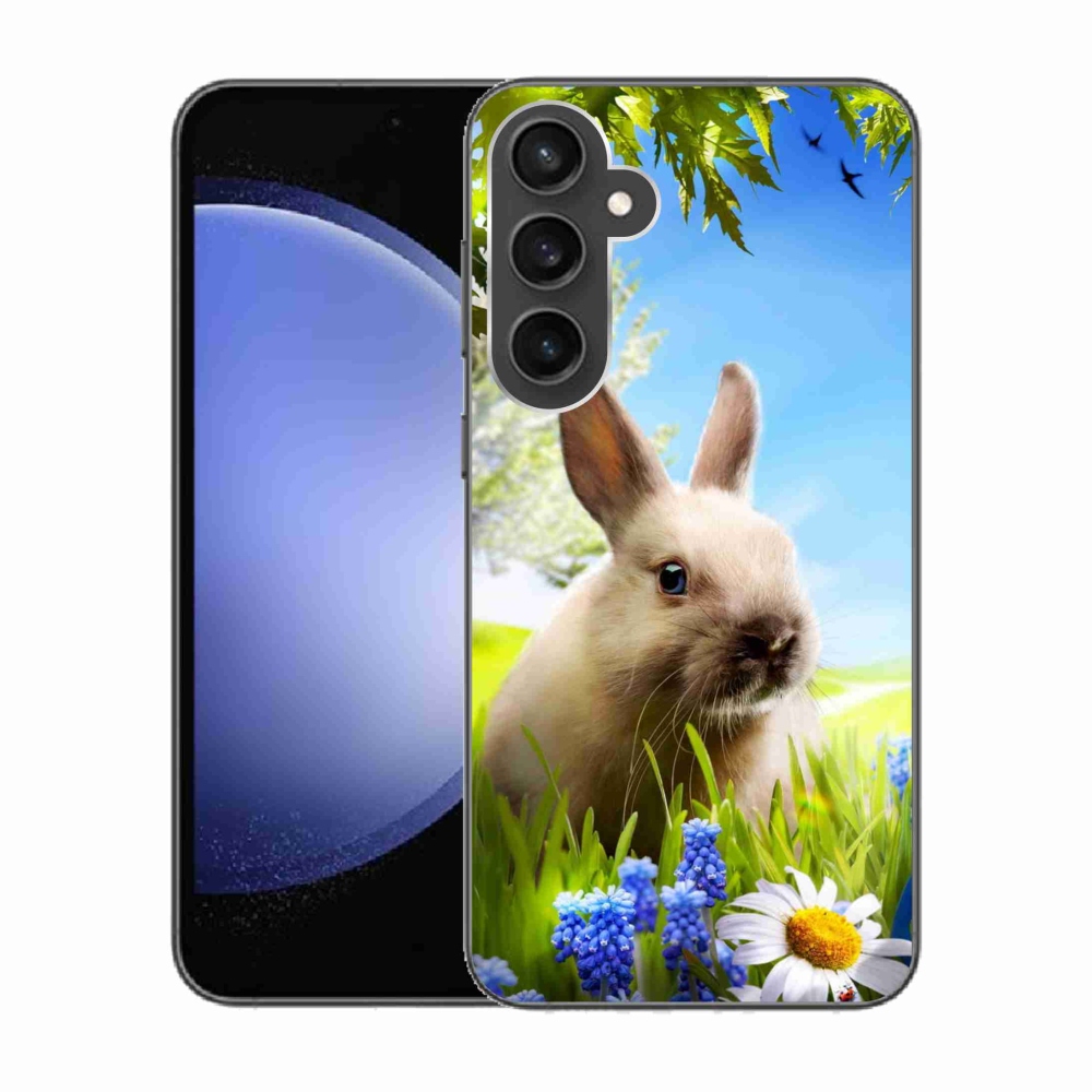 Gelový kryt mmCase na Samsung Galaxy S23 FE - zajíček